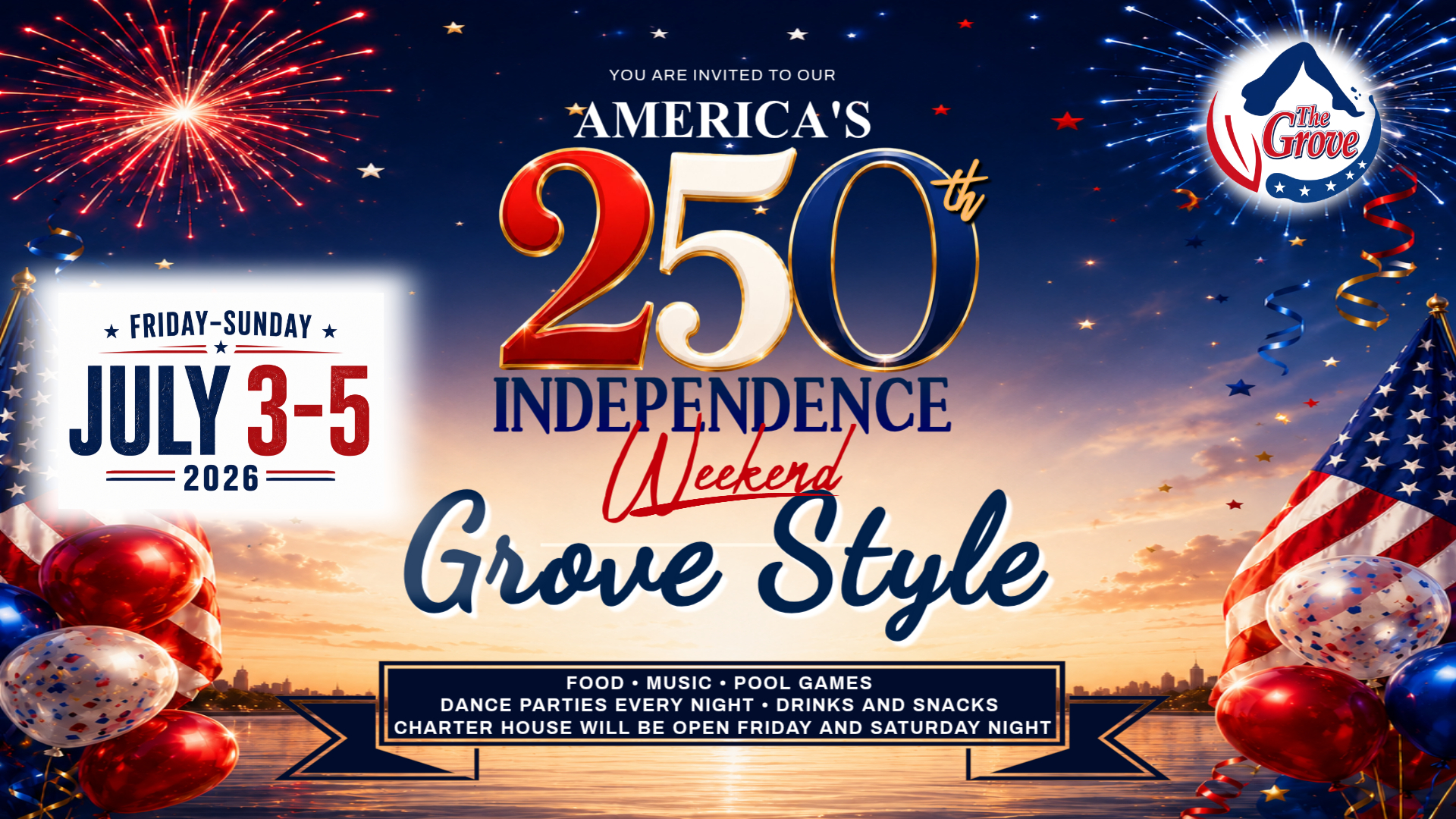 Grove 250th July 4th Kiosk